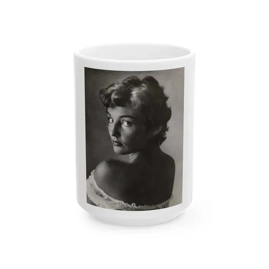 Allison Hayes #89 (Vintage Female Icon) White Coffee Mug 15oz - Go Mug Yourself