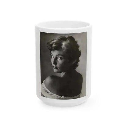 Allison Hayes #89 (Vintage Female Icon) White Coffee Mug 15oz - Go Mug Yourself
