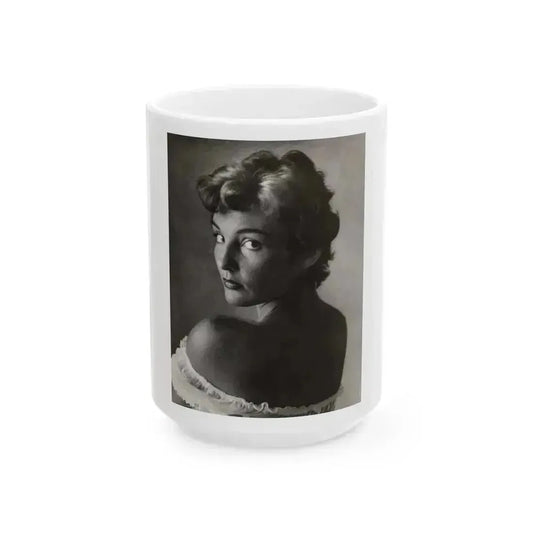 Allison Hayes #89 (Vintage Female Icon) White Coffee Mug 15oz - Go Mug Yourself
