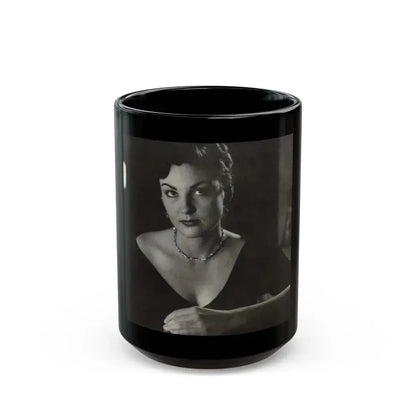 Allison Hayes #95 (Vintage Female Icon) Black Coffee Mug 15oz - Go Mug Yourself