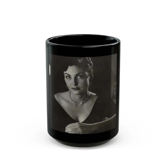 Allison Hayes #95 (Vintage Female Icon) Black Coffee Mug 15oz - Go Mug Yourself