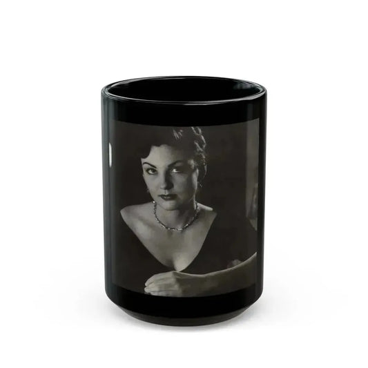 Allison Hayes #95 (Vintage Female Icon) Black Coffee Mug 15oz - Go Mug Yourself