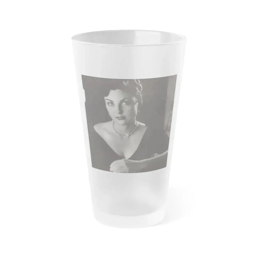 Allison Hayes #95 (Vintage Female Icon) Frosted Pint Glass 16oz 16oz Frosted - Go Mug Yourself