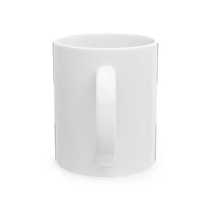 Almelo flag outline (Netherlands) White Coffee Mug - Go Mug Yourself