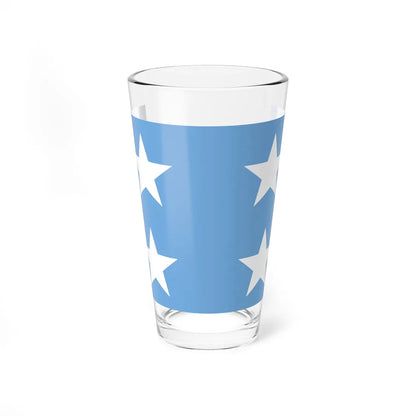 Almirante de la armada Argentina bandera (Argentina) Pint Glass 16oz 16oz - Go Mug Yourself