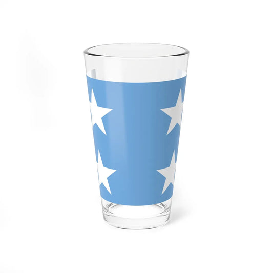 Almirante de la armada Argentina bandera (Argentina) Pint Glass 16oz 16oz - Go Mug Yourself