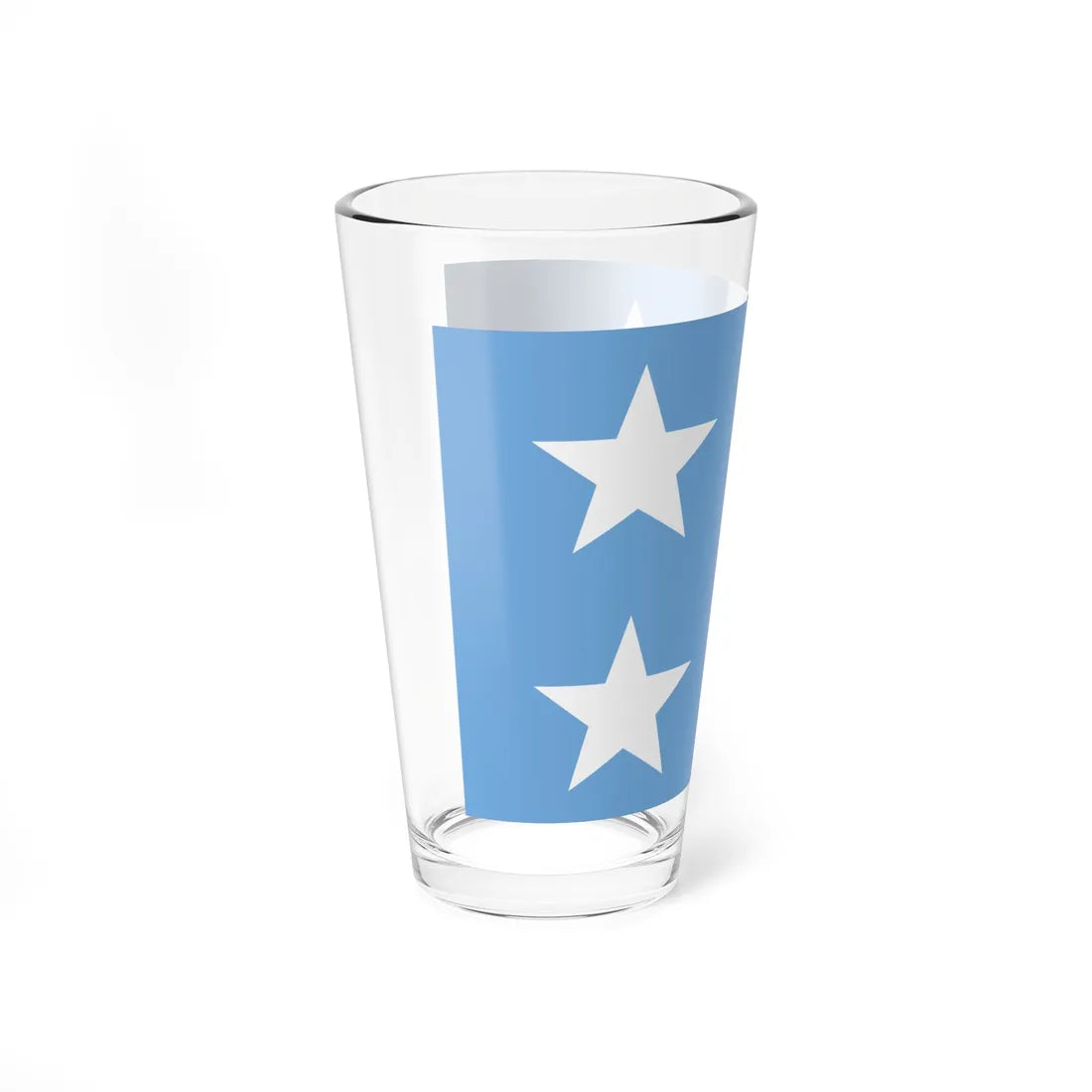 Almirante de la armada Argentina bandera (Argentina) Pint Glass 16oz - Go Mug Yourself