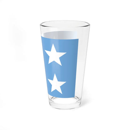 Almirante de la armada Argentina bandera (Argentina) Pint Glass 16oz - Go Mug Yourself