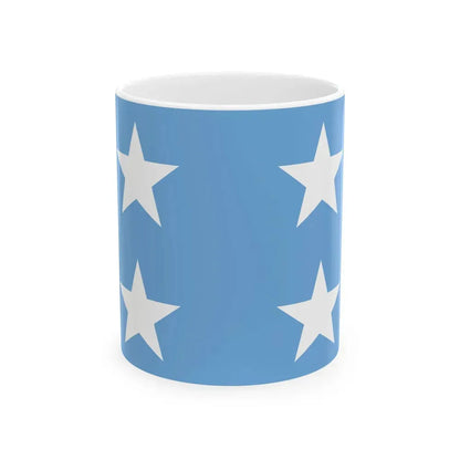 Almirante de la armada Argentina bandera (Argentina) White Coffee Mug 11oz - Go Mug Yourself