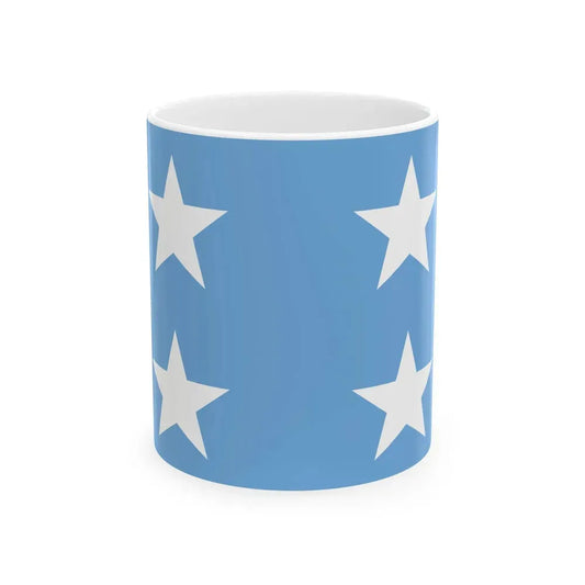 Almirante de la armada Argentina bandera (Argentina) White Coffee Mug 11oz - Go Mug Yourself
