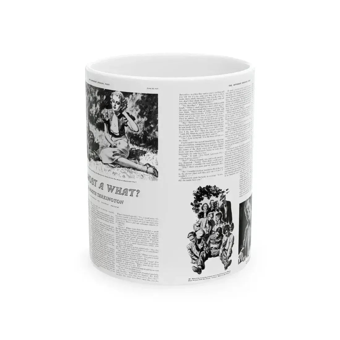 Almost a What!, Saturday Evening Post, June 26, 1937 - White Coffee Mug 11oz - Go Mug Yourself