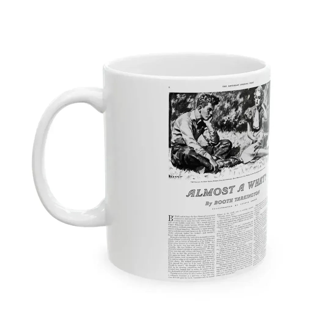 Almost a What!, Saturday Evening Post, June 26, 1937 - White Coffee Mug - Go Mug Yourself