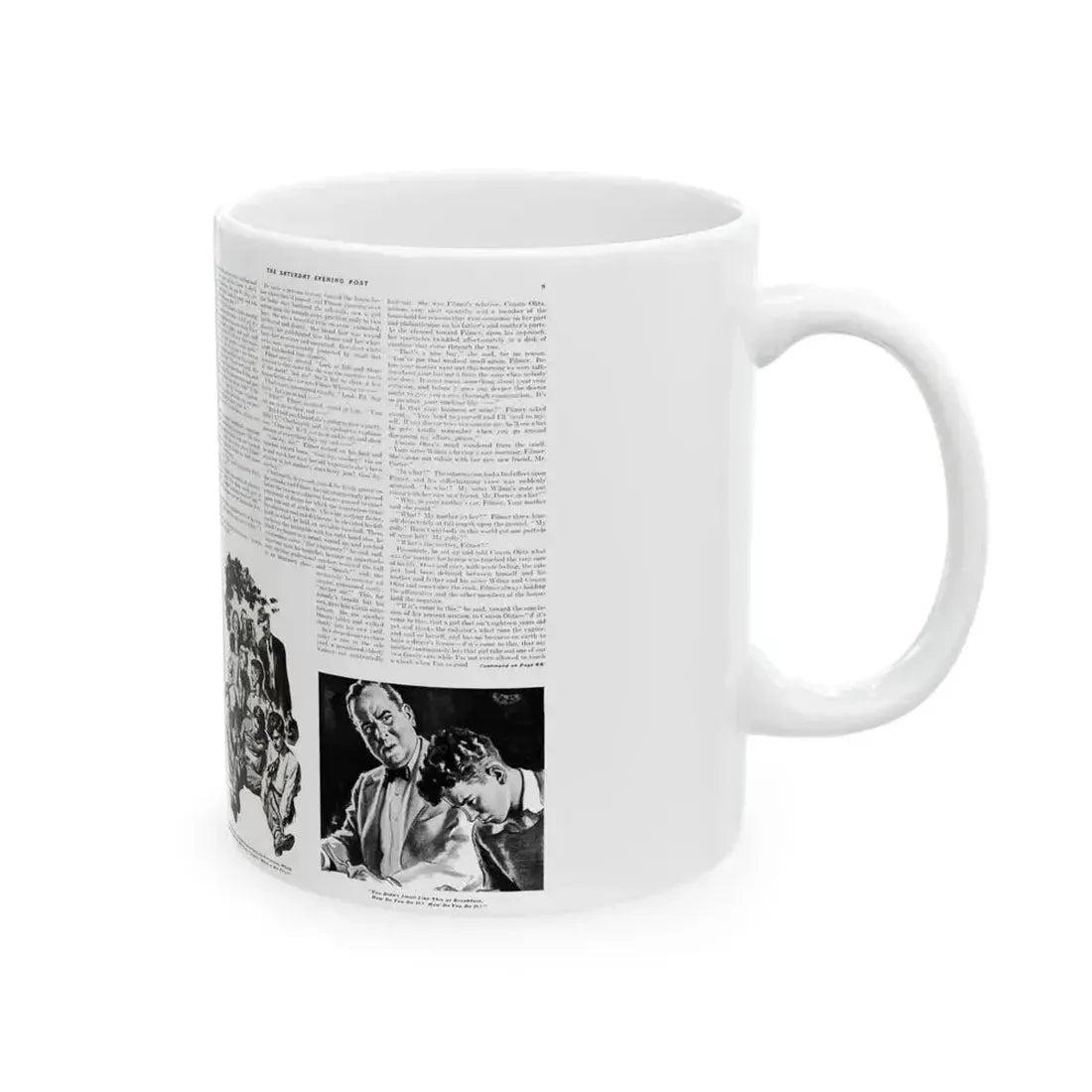 Almost a What!, Saturday Evening Post, June 26, 1937 - White Coffee Mug - Go Mug Yourself