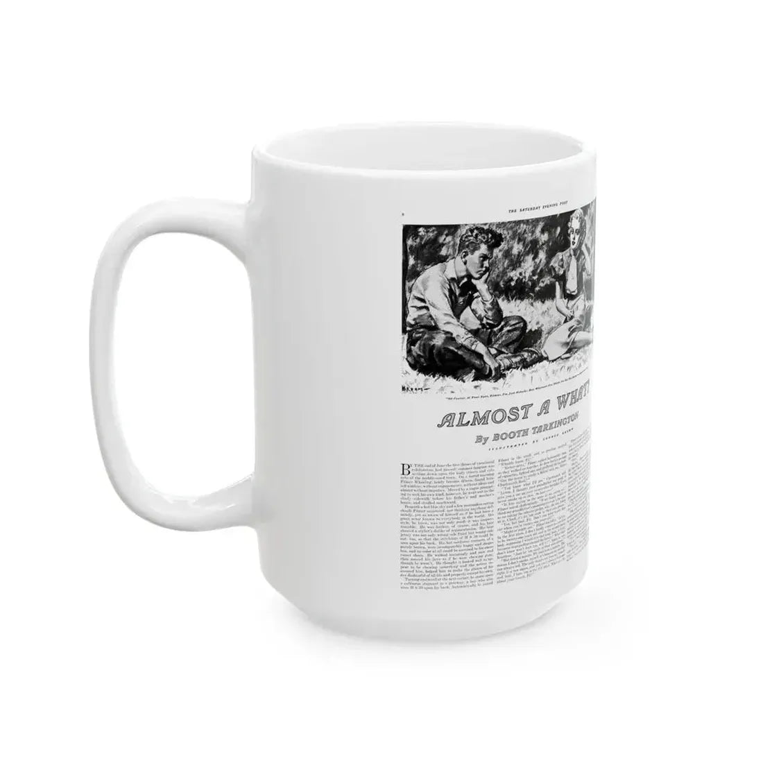 Almost a What!, Saturday Evening Post, June 26, 1937 - White Coffee Mug - Go Mug Yourself