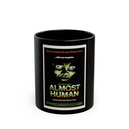 ALMOST HUMAN 1974 Movie Poster - Black Coffee Mug-11oz-Go Mug Yourself