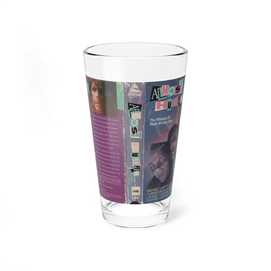 ALMOST HUMAN (VHS COVER) Pint Glass 16oz 16oz - Go Mug Yourself