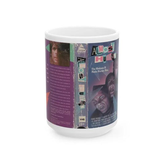 ALMOST HUMAN (VHS COVER) - White Coffee Mug-15oz-Go Mug Yourself