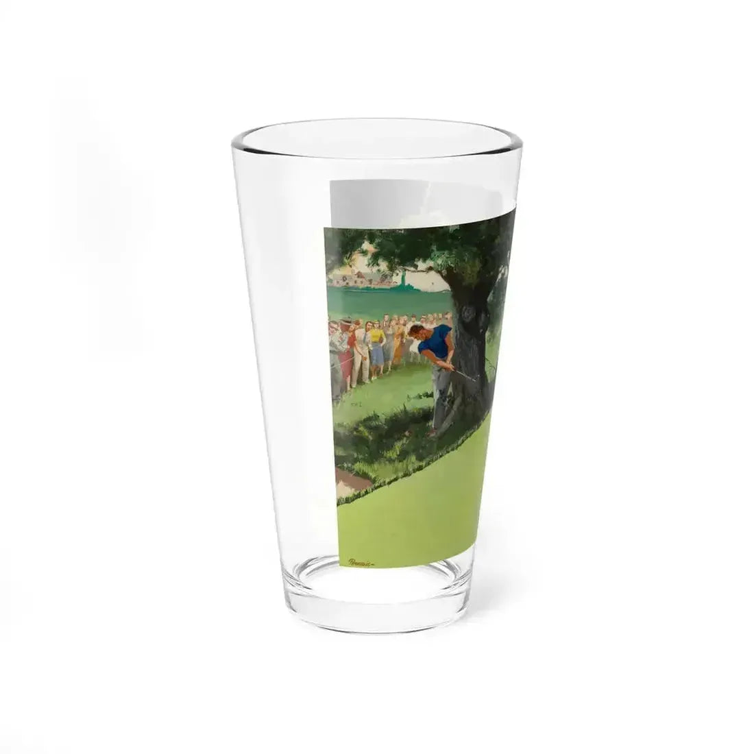 Almost In (Magazine Illustration) Pint Glass 16oz - Go Mug Yourself