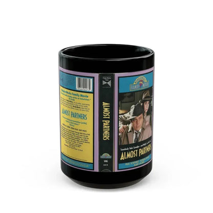 ALMOST PARTNERS WONDERWORKS FAMILY MOVIE (VHS COVER) - Black Coffee Mug 15oz - Go Mug Yourself