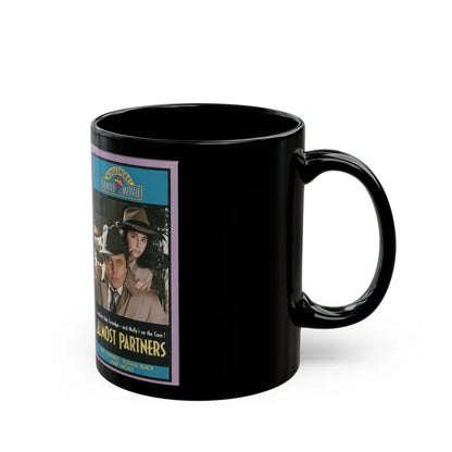 ALMOST PARTNERS WONDERWORKS FAMILY MOVIE (VHS COVER) - Black Coffee Mug-Go Mug Yourself