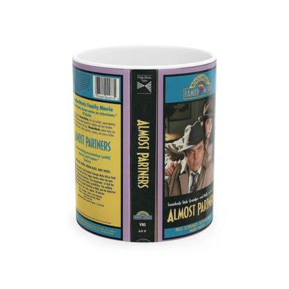 ALMOST PARTNERS WONDERWORKS FAMILY MOVIE (VHS COVER) - White Coffee Mug-11oz-Go Mug Yourself