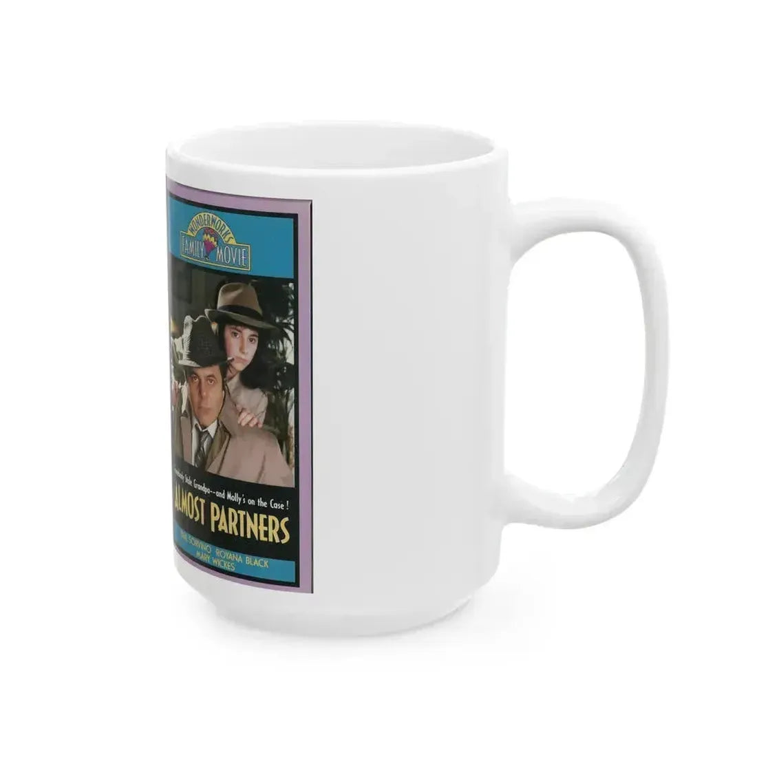 ALMOST PARTNERS WONDERWORKS FAMILY MOVIE (VHS COVER) - White Coffee Mug - Go Mug Yourself