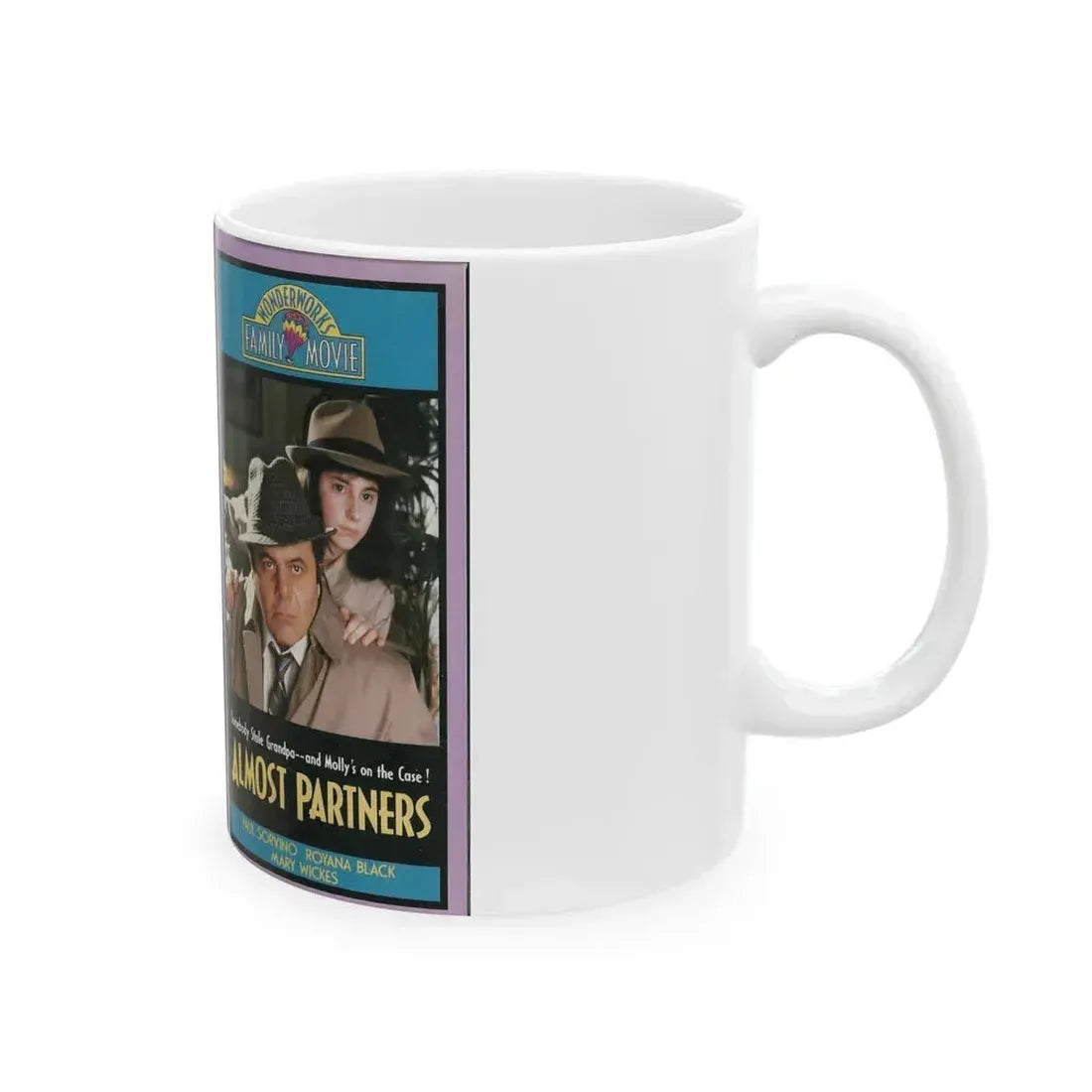 ALMOST PARTNERS WONDERWORKS FAMILY MOVIE (VHS COVER) - White Coffee Mug - Go Mug Yourself