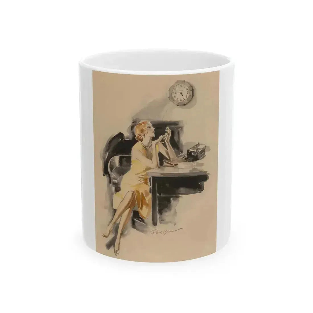 Almost Quitting Time - White Coffee Mug 11oz - Go Mug Yourself