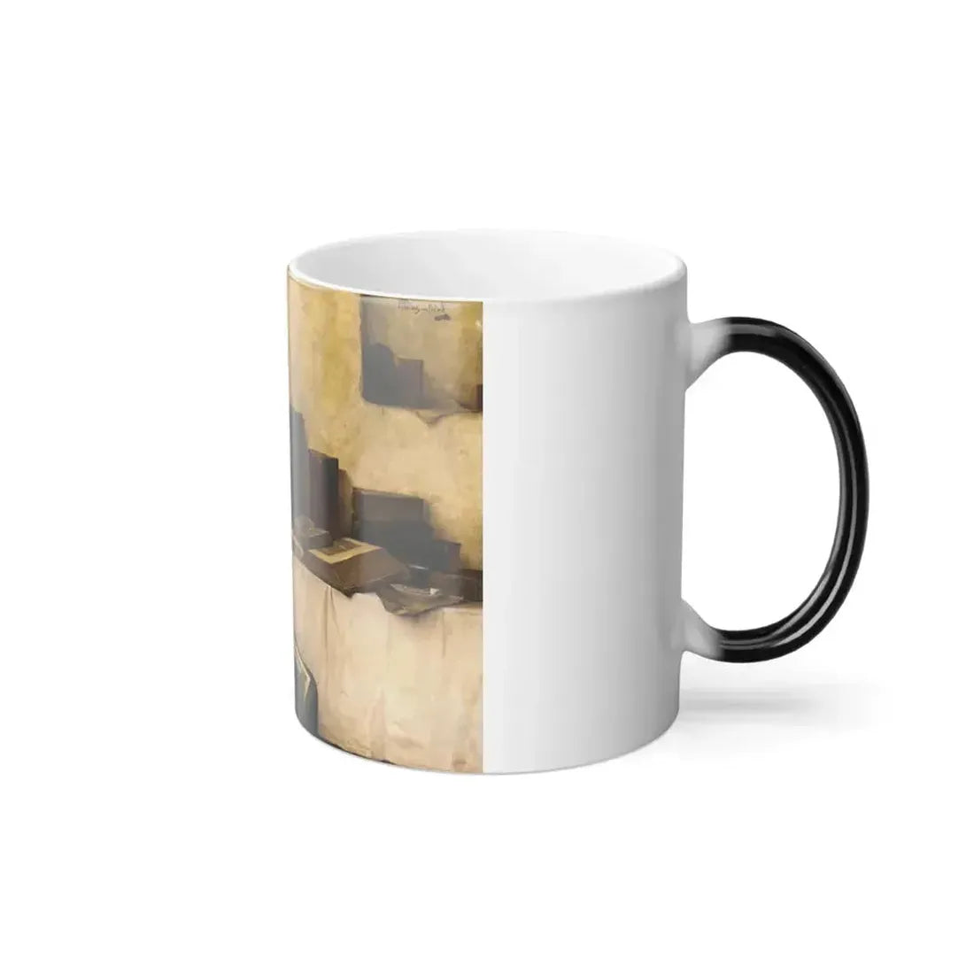 Alois Heinrich Priechenfried (1867-1953) A Scholar in His Study - Color Changing Mug 11oz - Go Mug Yourself