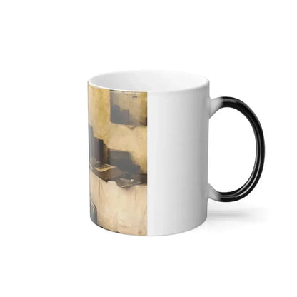Alois Heinrich Priechenfried (1867-1953) A Scholar in His Study - Color Changing Mug 11oz - Go Mug Yourself