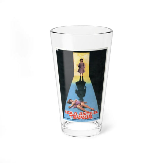 ALONE AGAINST TERROR 1983 Movie Poster - Pint Glass 16oz-16oz-Go Mug Yourself