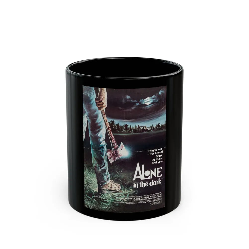 ALONE IN THE DARK 1982 Movie Poster - Black Coffee Mug-11oz-Go Mug Yourself