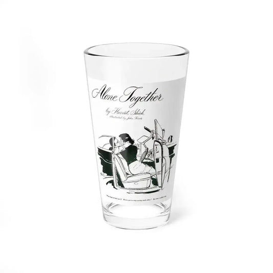 Alone Together, Redbook, August 1956 (Magazine Illustration) Pint Glass 16oz 16oz - Go Mug Yourself