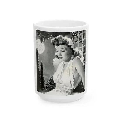 Alone with the Moon Again, 1941 - White Coffee Mug 15oz - Go Mug Yourself