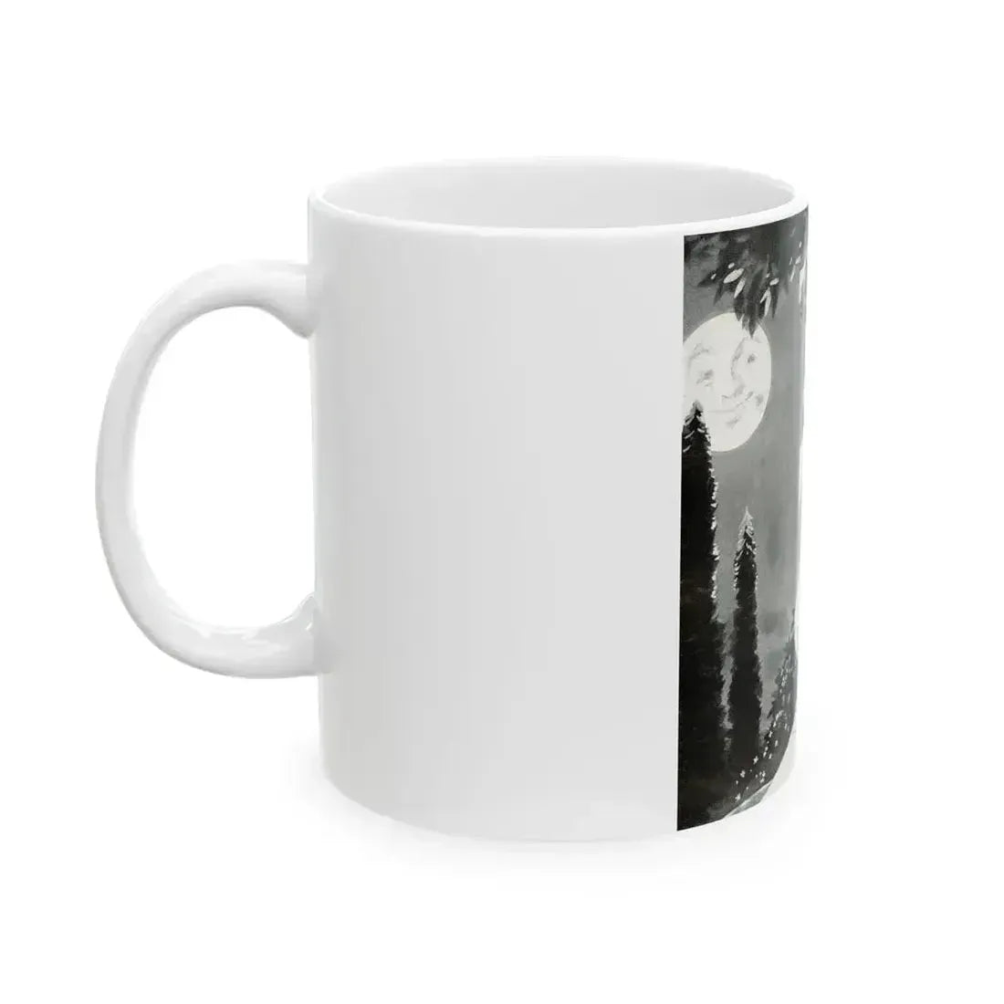 Alone with the Moon Again, 1941 - White Coffee Mug - Go Mug Yourself