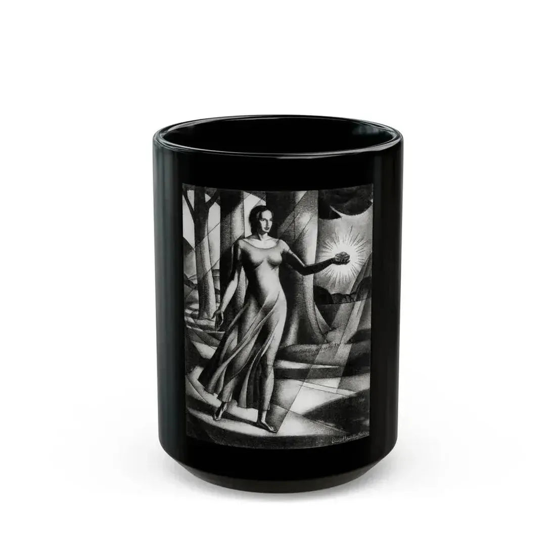 Along The Highroad of Life, McCall's magazine, December 1931 - Black Coffee Mug 15oz - Go Mug Yourself