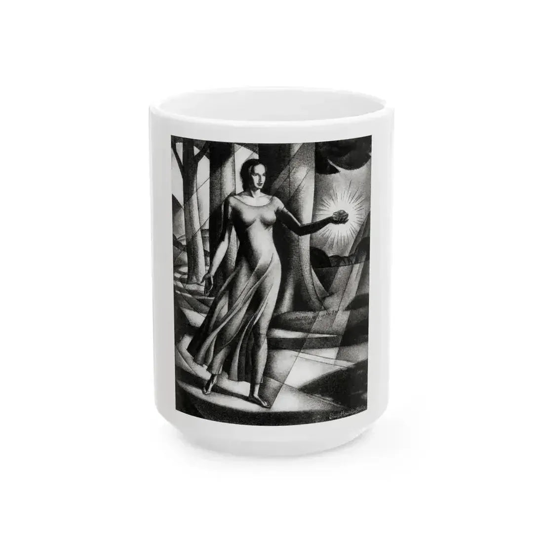 Along The Highroad of Life, McCall's magazine, December 1931 - White Coffee Mug 15oz - Go Mug Yourself