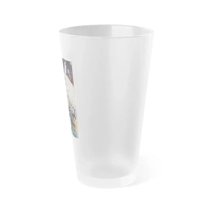 ALONG WITH GHOSTS 1969 Movie Poster - Frosted Pint Glass 16oz - Go Mug Yourself