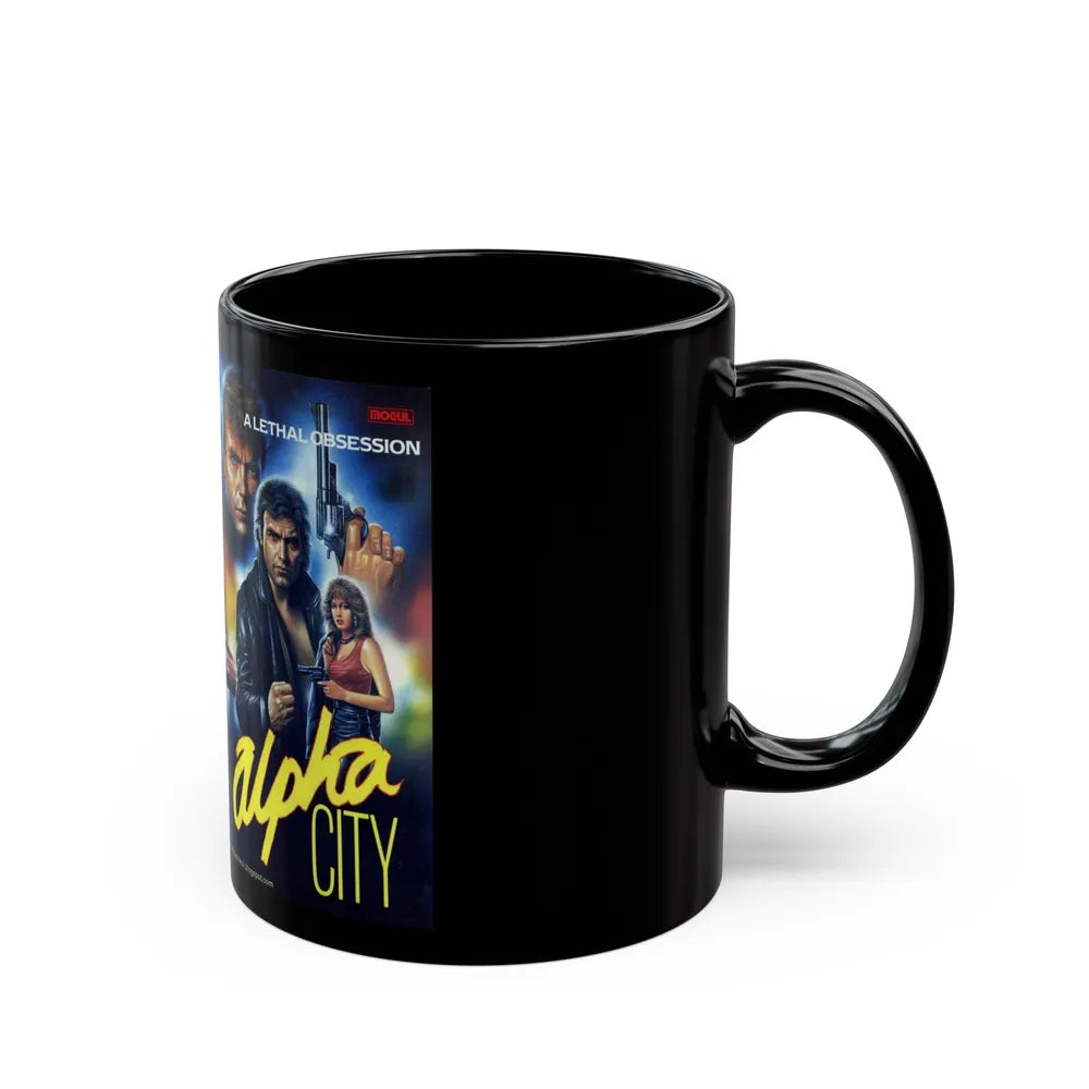 ALPHA CITY (VHS COVER) - Black Coffee Mug-Go Mug Yourself