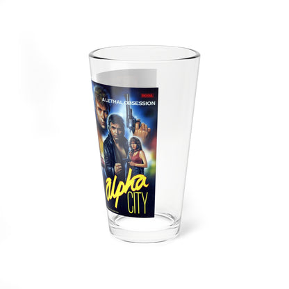 ALPHA CITY (VHS COVER) Pint Glass 16oz-Go Mug Yourself