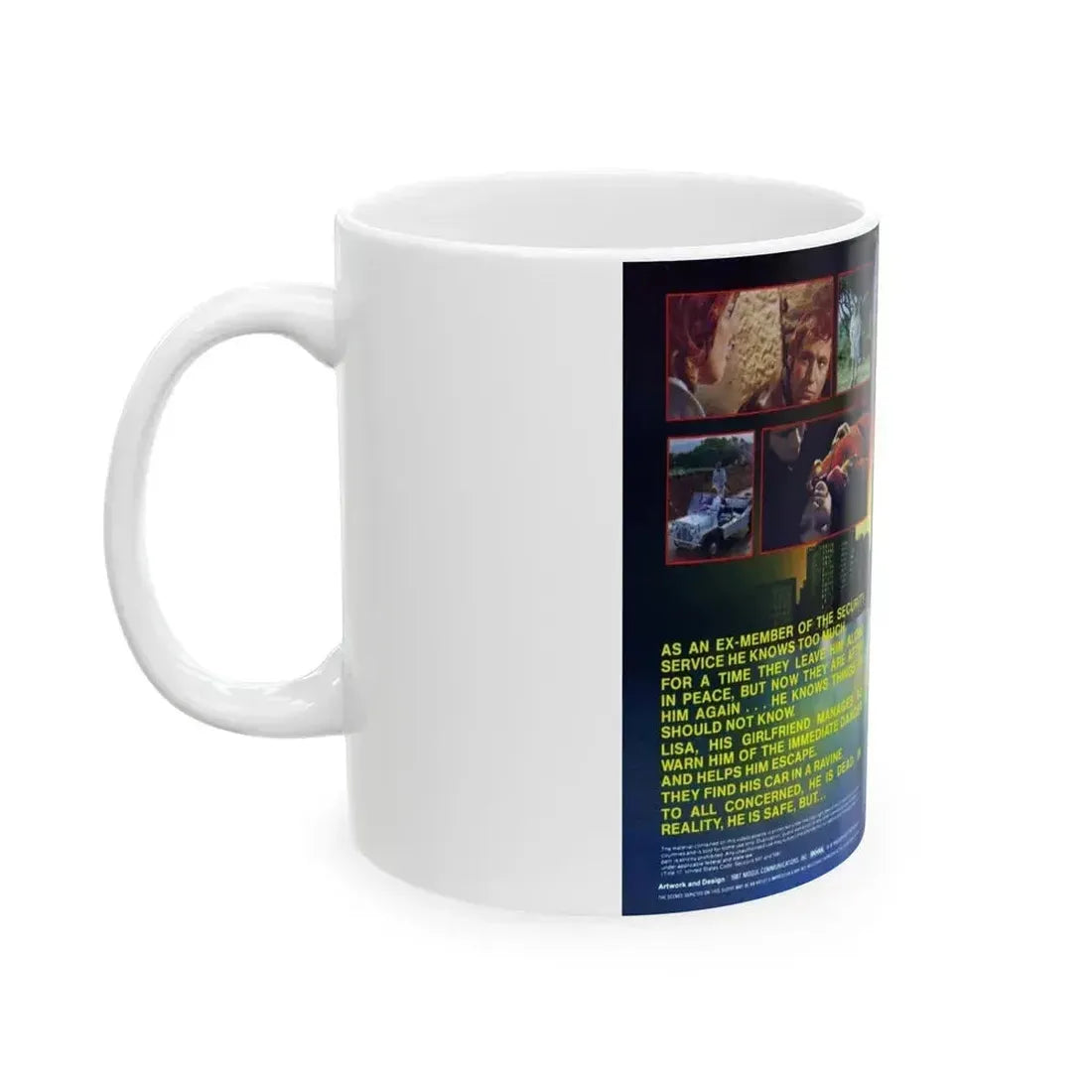 ALPHA CITY (VHS COVER) - White Coffee Mug - Go Mug Yourself