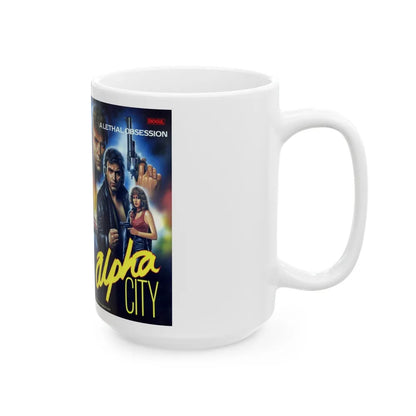 ALPHA CITY (VHS COVER) - White Coffee Mug-Go Mug Yourself