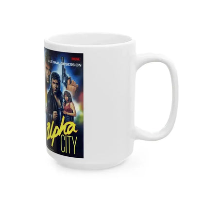 ALPHA CITY (VHS COVER) - White Coffee Mug - Go Mug Yourself