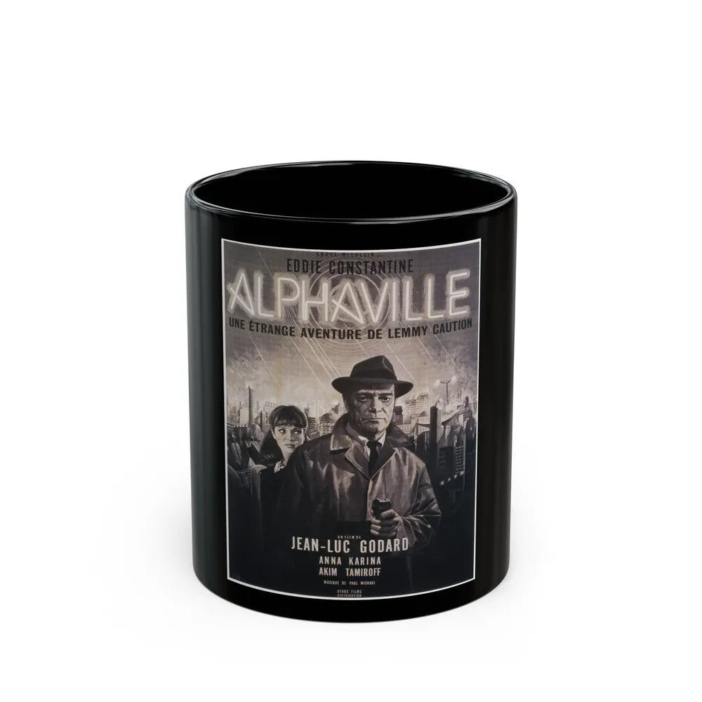 ALPHAVILLE 1965 Movie Poster - Black Coffee Mug-11oz-Go Mug Yourself