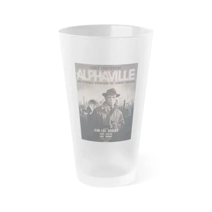 ALPHAVILLE 1965 Movie Poster - Frosted Pint Glass 16oz Default Title - Go Mug Yourself