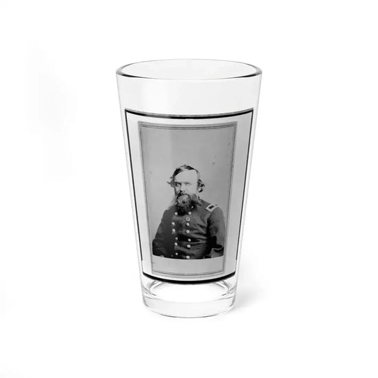 Alpheus S. Williams, Union Officer, Half-Length Portrait, Seated, Facing Left, With Small Star Medallion On Uniform (U.S. Civil War) Pint Glass 16oz 16oz - Go Mug Yourself