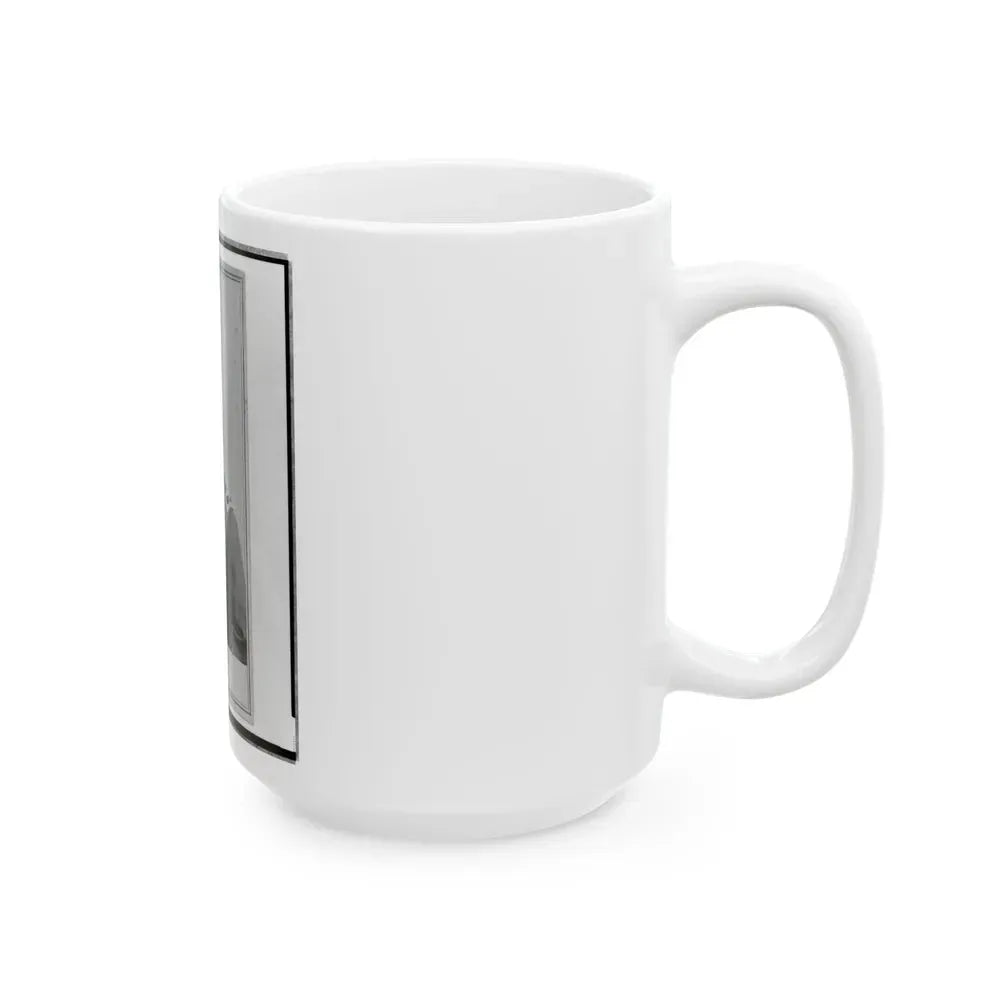 Alpheus S. Williams, Union Officer, Half-Length Portrait, Seated, Facing Left, With Small Star Medallion On Uniform (U.S. Civil War) White Coffee Mug - Go Mug Yourself