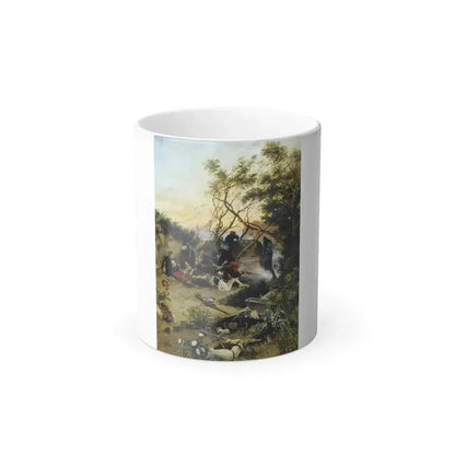 Alphonse de Neuville (1835-1885) Essuyant le Feu - Oil on Canvas 1875 - Color Changing Mug 11oz 11oz - Go Mug Yourself