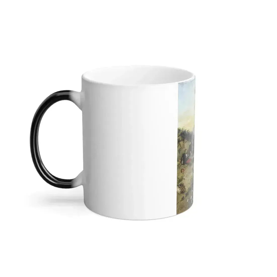 Alphonse de Neuville (1835-1885) Essuyant le Feu - Oil on Canvas 1875 - Color Changing Mug 11oz - Go Mug Yourself