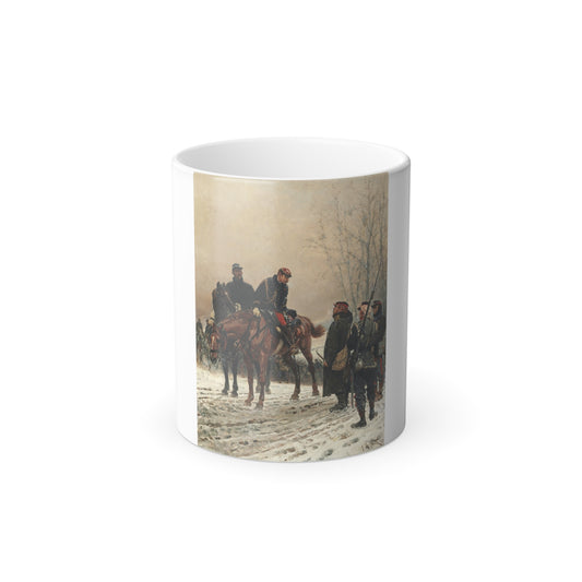 Alphonse Marie De Neuville (1835-1885) The Salute - 1879 - Color Changing Mug 11oz-11oz-Go Mug Yourself